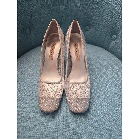 APOSTROPHE SILVER SPARKLE CORETTA FORMAL PUMPS - Picture 2 of 8